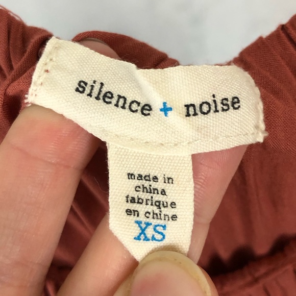 UO silence + noise Rust Wide Leg Crop Jumpsuit - Picture 5 of 7